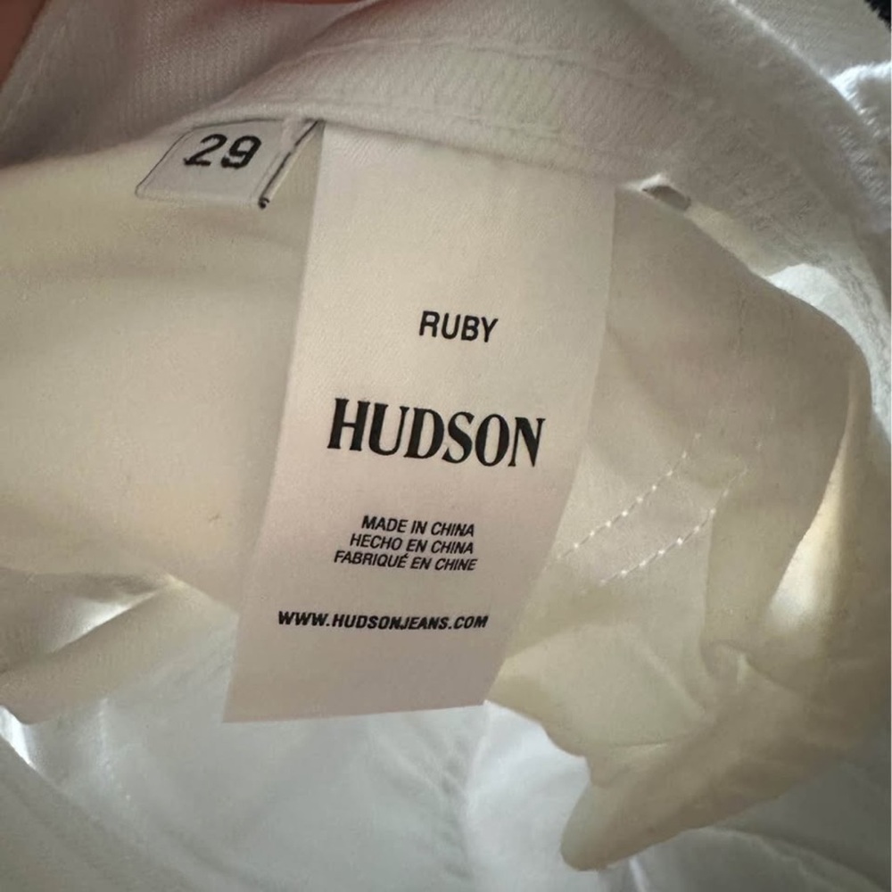 Hudson Jeans White Jean Shorts - Picture 4 of 5